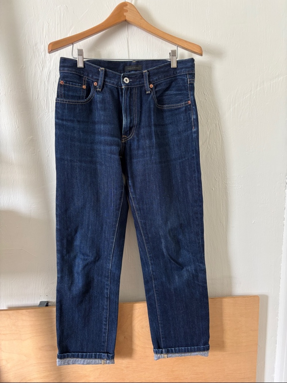 Women’s Uniqlo Dark Blue Straight-Leg Jeans